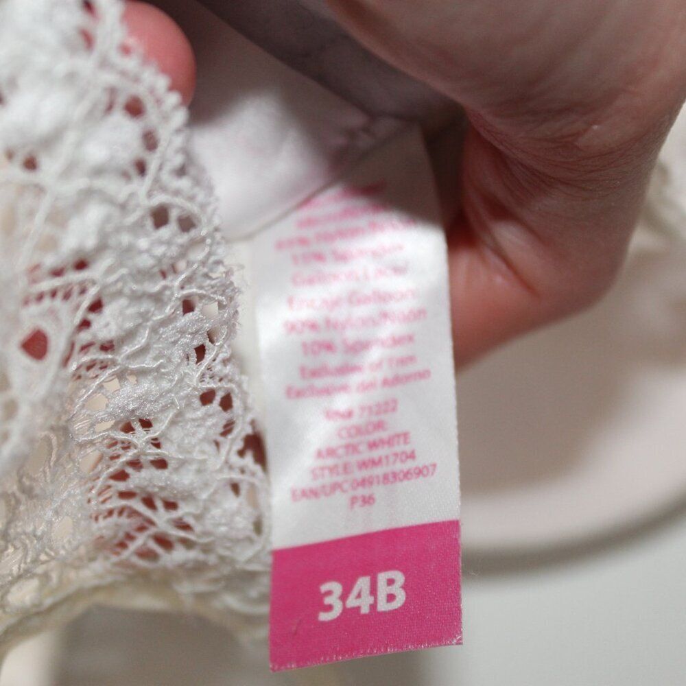 Set of 2 No Boundaries Lace Overlay Bras Size 34B - Picture 9 of 10